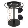 Metal Rotating Sunglass Organizer Eye Glass Display Stand 360 degree Rotation With Tray Jewelry Storage Organizer Detachable