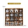 36pcs Christmas Tree Decorations Shiny PVC Ornament Balls Hanging Decor Holiday Party Home Xmas Display