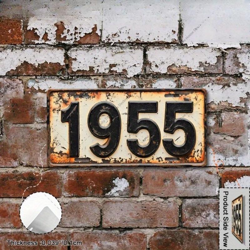 Motorcycle Souvenir License Plate, Metal Auto Wall Decor 15x30cm