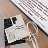 Leather Crossbody with Card Holder Phone Case for Samsung Galaxy S23 FE S24 Ultra S22 Plus A13 A22 A33 A14 A24 A34 A53 A54 Cover