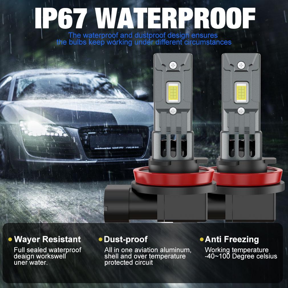 30000LM H8 H11 LED Bulb H16JP 9005 HB3 9006 HB4 Headlight Fog Light Canbus Mini 260W CSP for Car Auto Diode Lamp 6500K 12V