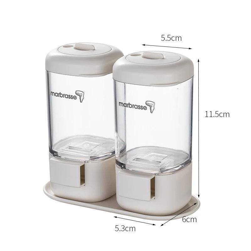 Push-type Salt Dispenser Sugar Bottle Spice Pepper Shaker Can Jar PushType Seasoning Container Quantitative Spice Container