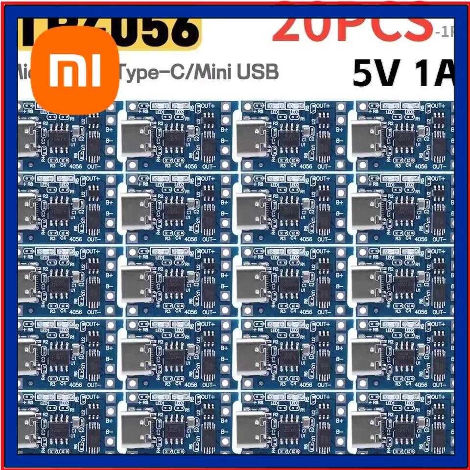 Xiaomi 1-20PCS Type-c/Micro/Mini USB 5V 1A 18650 TP4056 Lithium Battery Charger Module Charging Board With Protection Function Li-ion