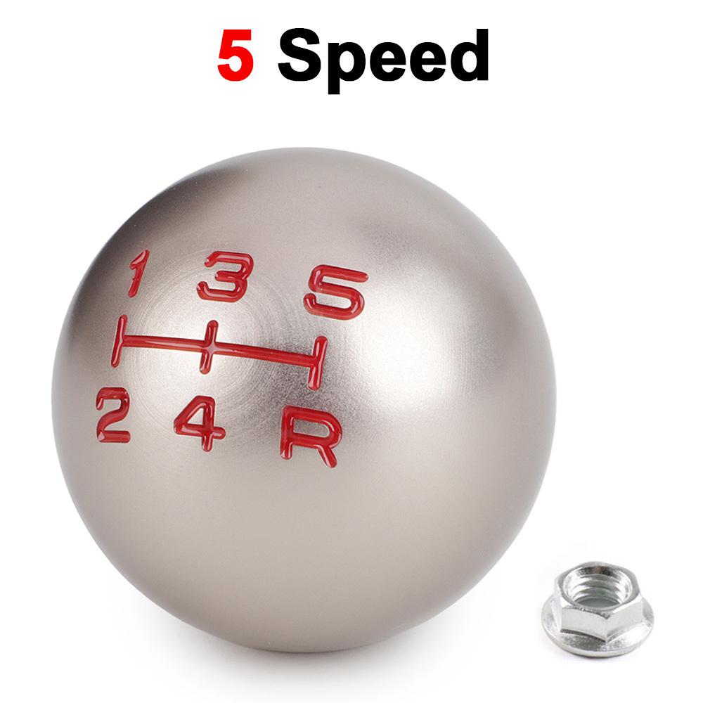 Aluminum 5/6 Speed JDM Ball Shape Shift Gear Knob M10*1.5 For Honda Fit Civic City FD2 FN2 EP3 TYPE R DC2 DC5 AP1 AP2 S2000 F20C
