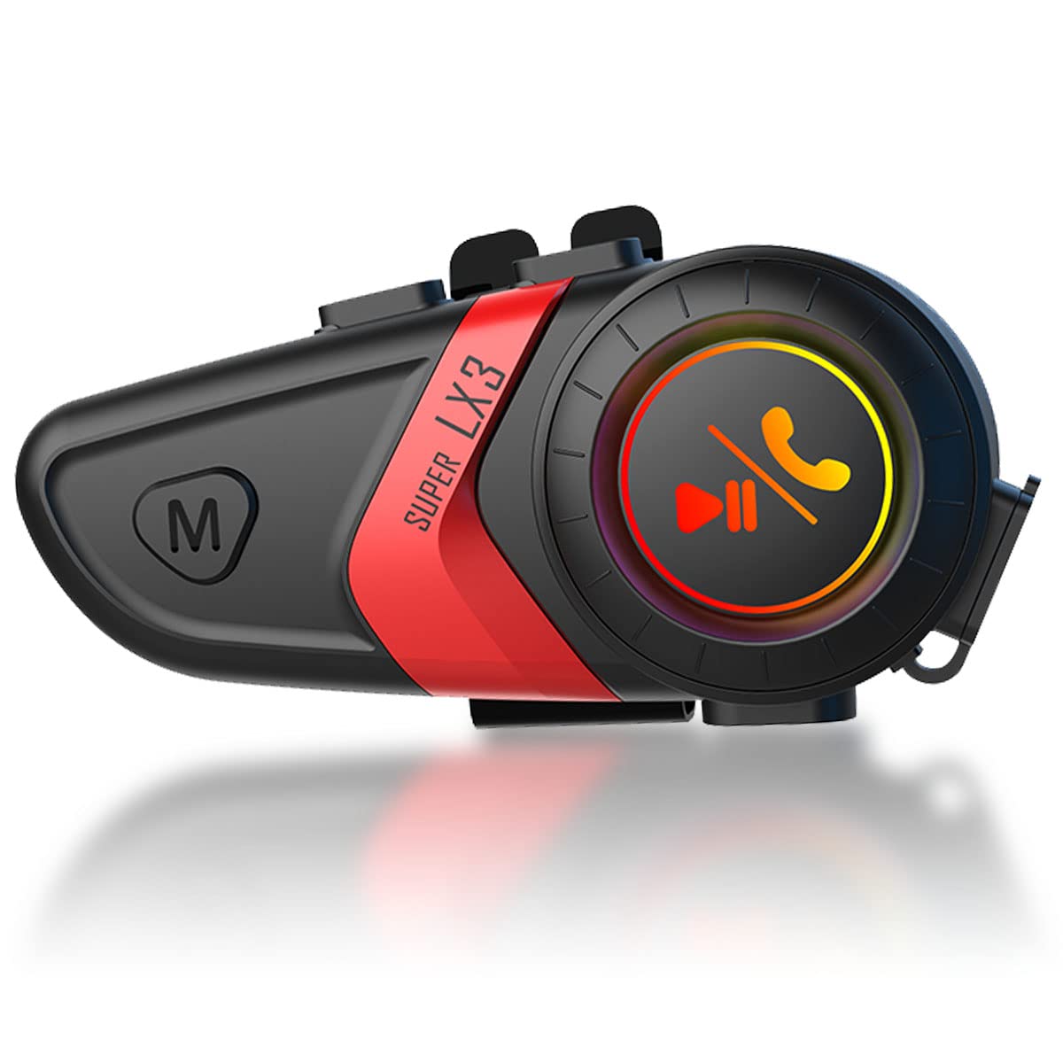 

Эксклюзивная мотоциклетная гарнитура с Bluetooth для шлема IP67 50 часов непрерывного воспроизведения музыки со смартфона Голосовой помощник Siri Автоматический вызов и CVC шумоподавление В комплекте