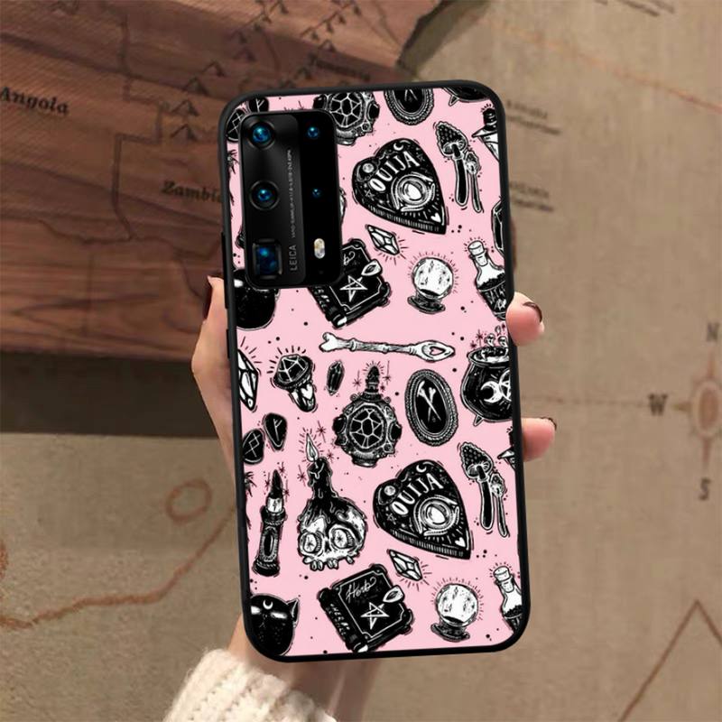 Witches Moon Tarot Witch Ouija Phone Case for Huawei P50 P40 E P30 P20 Pro P10 Lite P Smart Y6 Nova3E Honor10 Cover