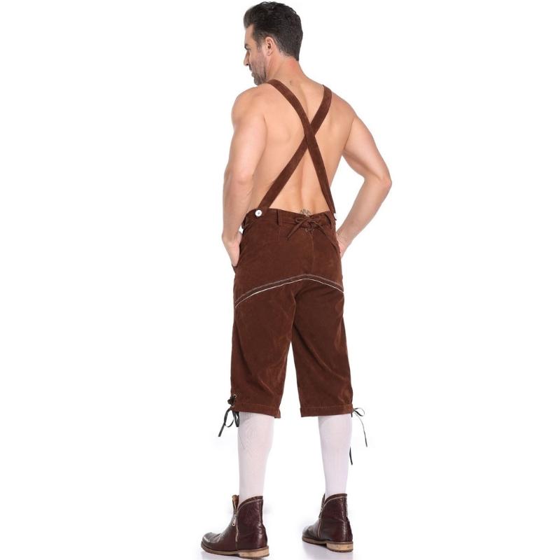 Oktoberfest Themed Suspenders Shorts For Men Women Festival Clothing Polyester Party Outfit Easy Maintenance
