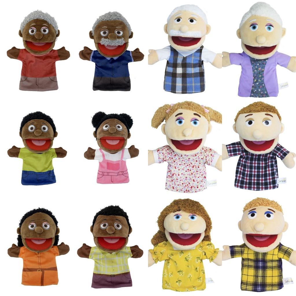 African Family Plush Toy Hand Puppet For Creative Roleplaying