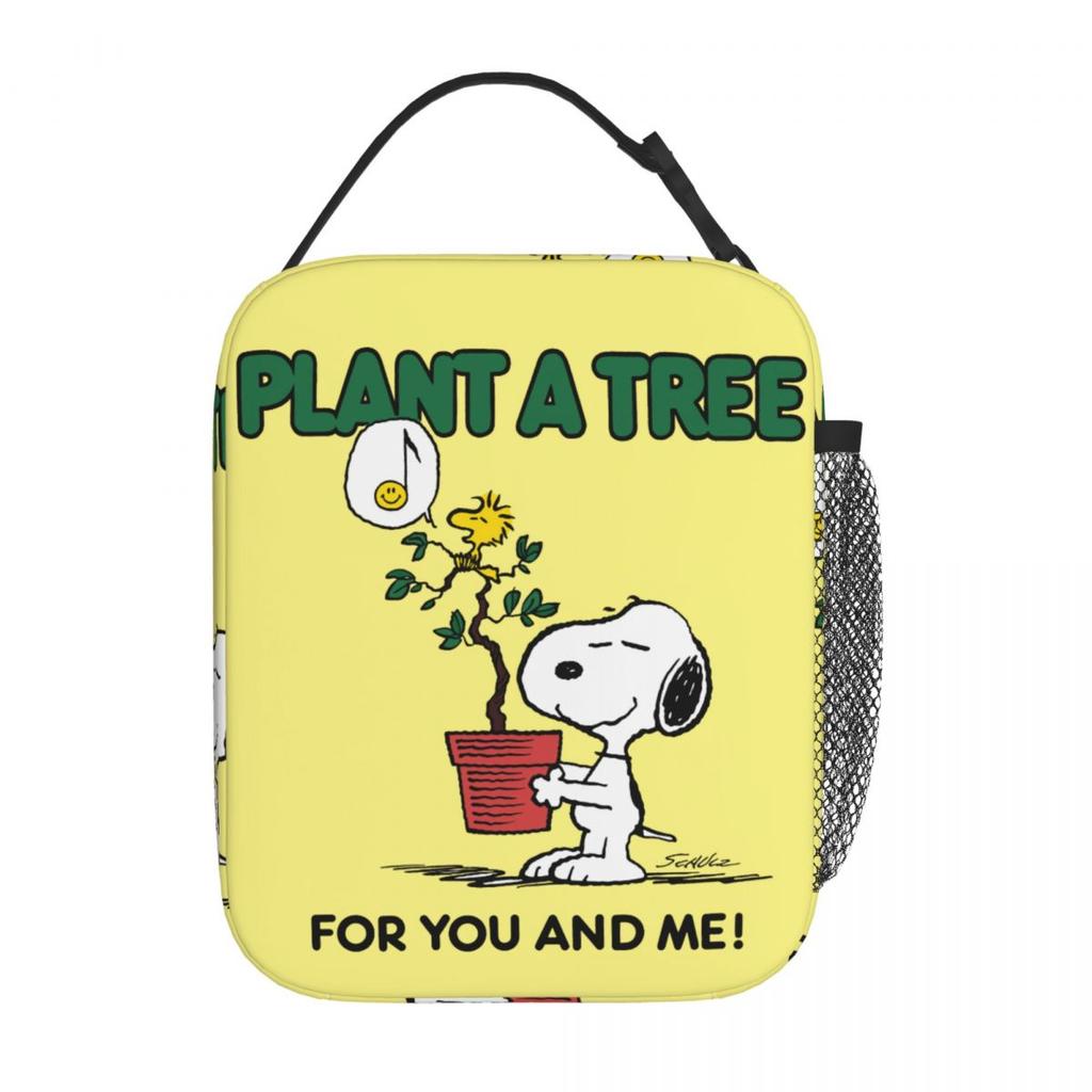 Snoopys Woodstock Doghouse Insulated Lunch Bags Portable Reusable Thermal Bag Lunch Box Tote Beach Outdoor Food Bag