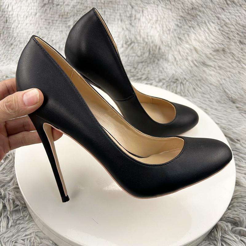 NoEnName_Null Elegant Women Matte Black Round