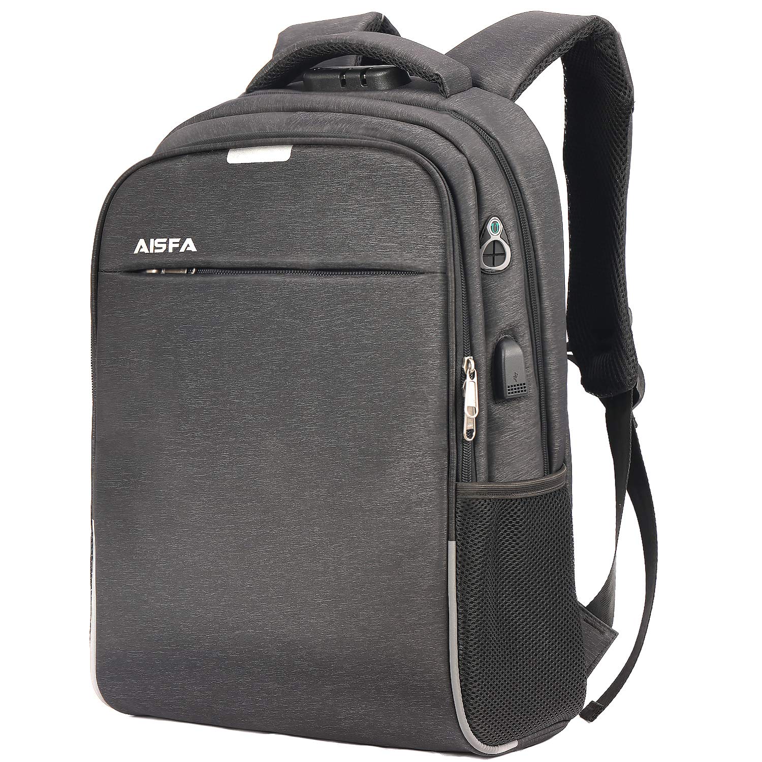 

AISFA PC Business Large Laptop Backpack with USB Charging Port and Earphone Unisex Men s Backpack, Backpack, Backpack, Capacity, Hole, Outdoor,