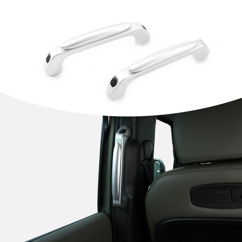 

For Land Rover Defender 110 130 2020-2026 Aluminum Alloy Black Car Rear Seat Handle Door Handle Trim Interior Car Accessories