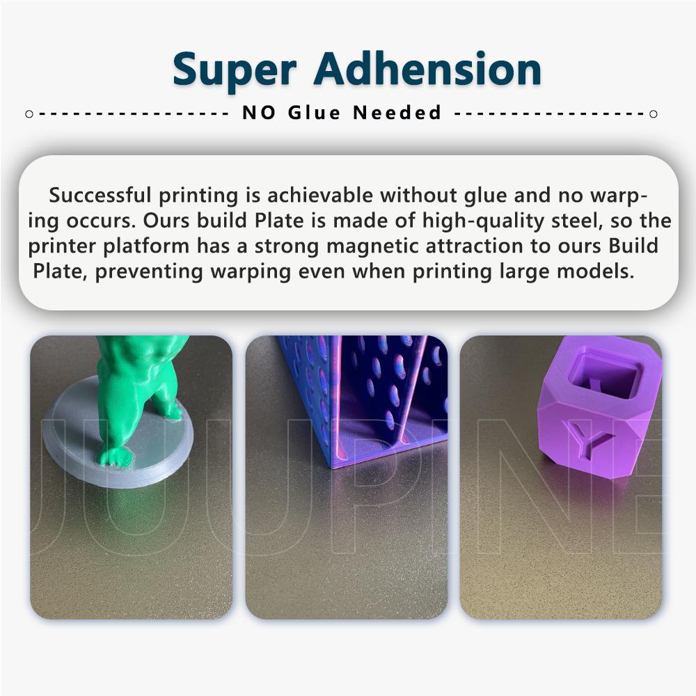 For Anycubic Kobra 3 Max Build Plate 420x420 Pei Plate Dual Sided Frosted PEI Powder Coating 3d Printer Kobra 3 Max Accessories