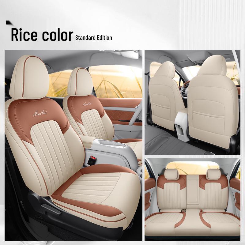 

ORA Good Cat GT Универсальный кожаный чехол на автомобильное сиденье - Мультяшный дизайн, Четыре сезона, Полный обхват Special for Ora Good Cat