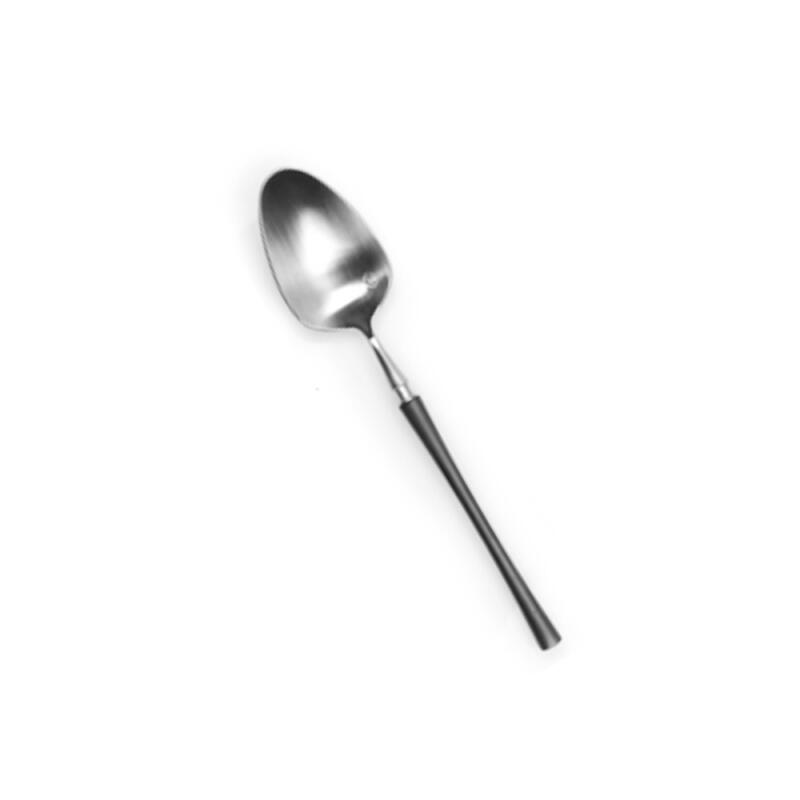 Belle Silver Black Teaspoon Cutlery Dessert Tableware