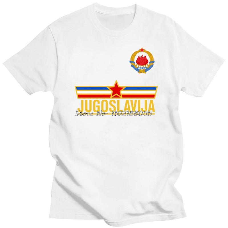 New Fashion Men Casual T-shirt High Quality Male Yugoslavia Team - Royal Cosplay Tshirt Cotton Tees Harajuku Streetwear