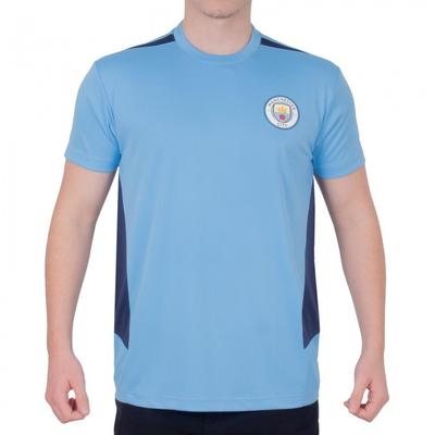 Camiseta de Poliéster de Futebol Masculina do Manchester City FC