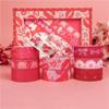 10pcs Valentine's Day Paper Washi Tape Set 15mm Sweet Love Letter Adhesive Masking Tapes Diary Decoration Stickers