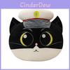 Black Cat Sheriff Plush Toy Cartoon Character Kids Gift Large Size
