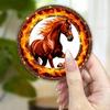 1/4Pcs Year of The Horse Refrigerator Magnet 2026 Chinese Zodiac Horse Acrylic Fridge Magnet Home Kitchen New Year Decoration
