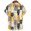 Woman Cat Shirts Short Sleeve Korean Clothes Summer Print Clothes Lapel Button Tops Outdoor Comfortable Versatile