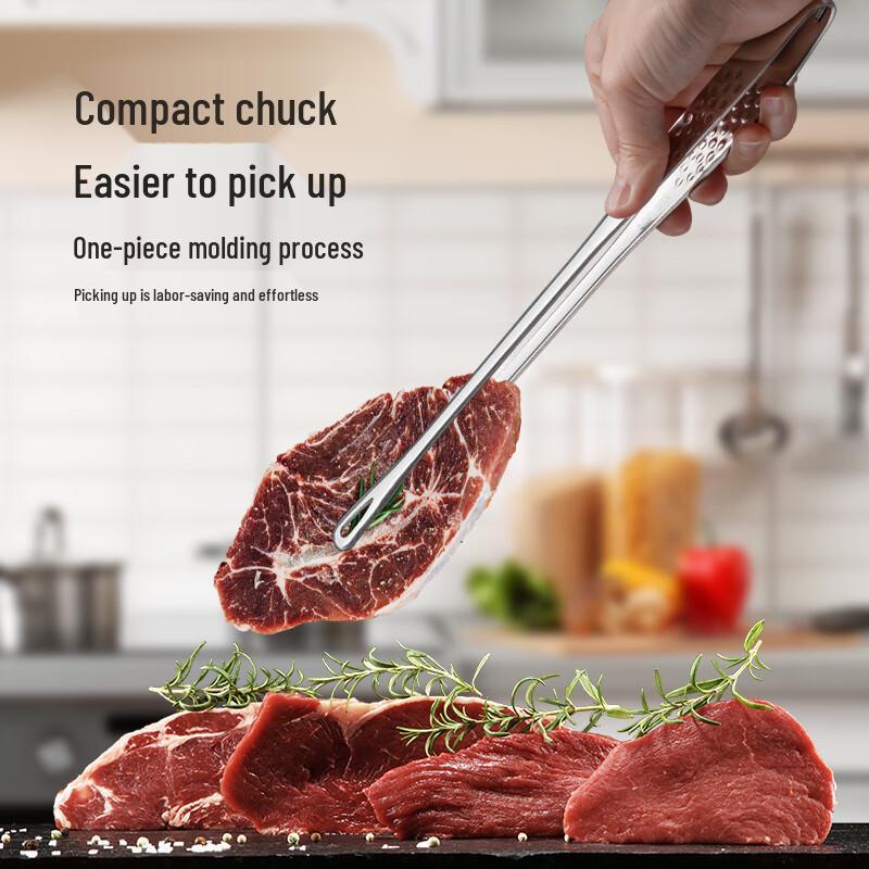 304 Stainless Steel Kitchen Food Tongs