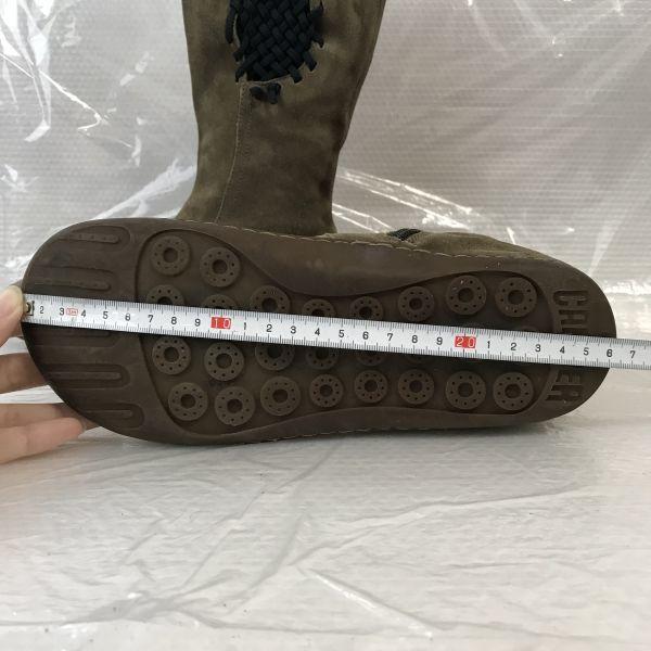 CAMPER Suede Mid Boots Beige 38/23.5-24.0cm(USED)