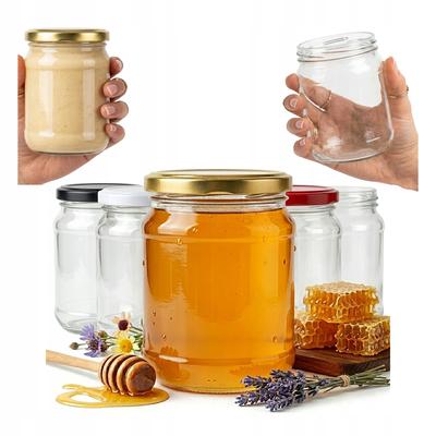 24x 450ml Glass Jar for Jam, Honey, Preserves with Twist Lid Fi82