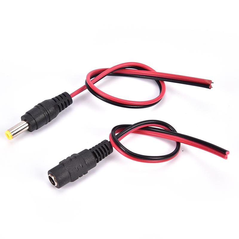 5Pcs 5.5X2.1Mm Maledc Power Socket Jack Plug Connector Cable 12V