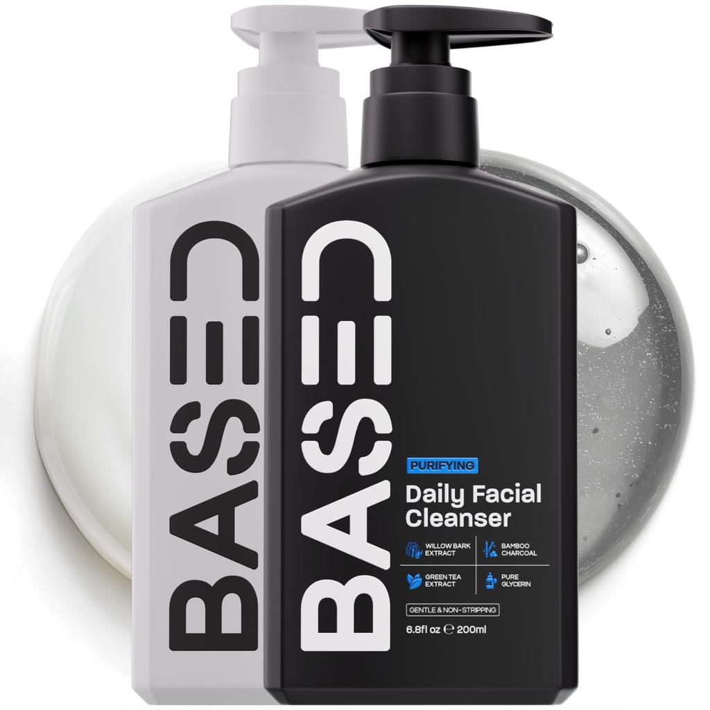 Based 2-in-1 Basic Daily Skincare Routine | Purifying Cleanser + Repairing Moisturizer