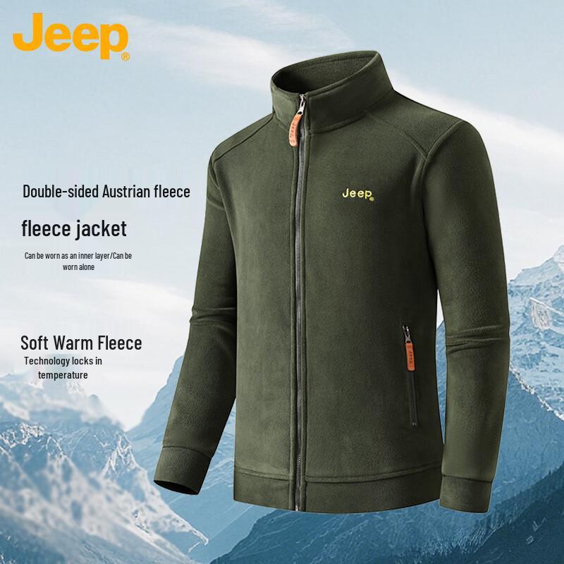 

Jeep Men s Casual Fleece Jacket 4XL