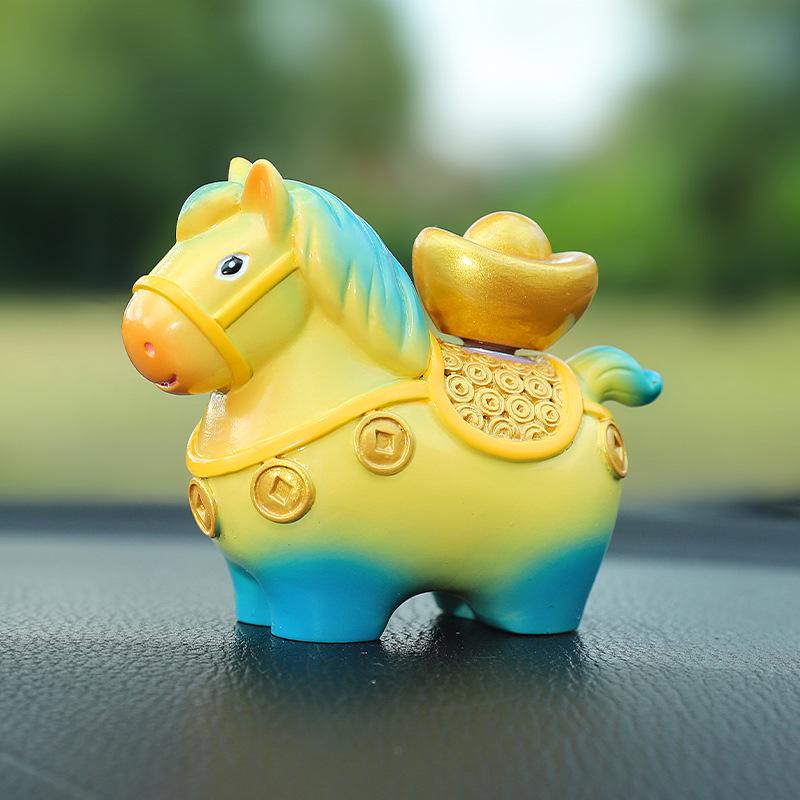 Little Pony Fufu Resin Figurine - Creative Car Console Decoration