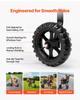 Dog Wheelchair for Back Legs, Adjustable 2 Wheels Pet Wheelchair, Lightweight Dog Cart with Shock-Absorbing Wheels, Mobility Support Wheel Chair for
