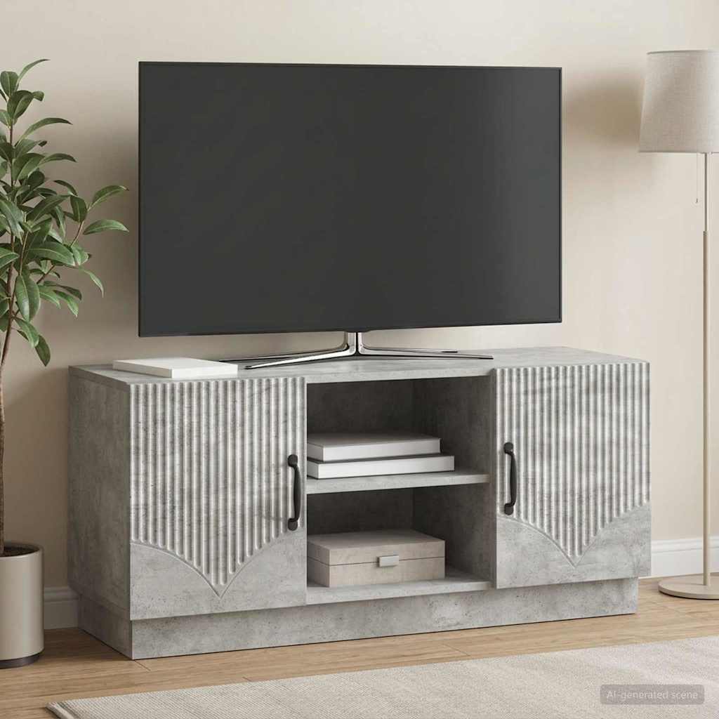TV Cabinet Concrete Grey 102 x 34.5 x 47 cm Engineered Wood