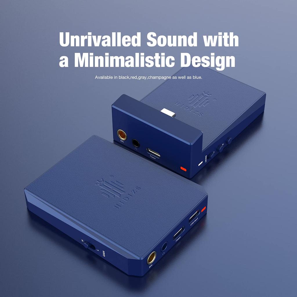 Přenosný zesilovač HIDIZS DH80S Mini sluchátkový DAC a vyvážený výstup Systém Android Jednostranný 3,5 mm 4,4 mm PC, Windows/Mac OS/iOS