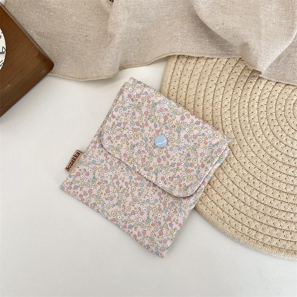 Mini Makeup Storage Bag Portable Lipstick Key Coin Organizer Pouch for Women Sanitary Napkins Bag