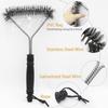 Cleaning Brushes With Handle Hanging Hole Design Easy Cleaning Stainless Steel Wire Sliver Kitchen Gadgets Steel Wire Brush 110g
