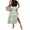 Women Summer Dresses Bohemian Women's Casual And Fashionable V-neck Sleeveless Printing Mid Length Dress