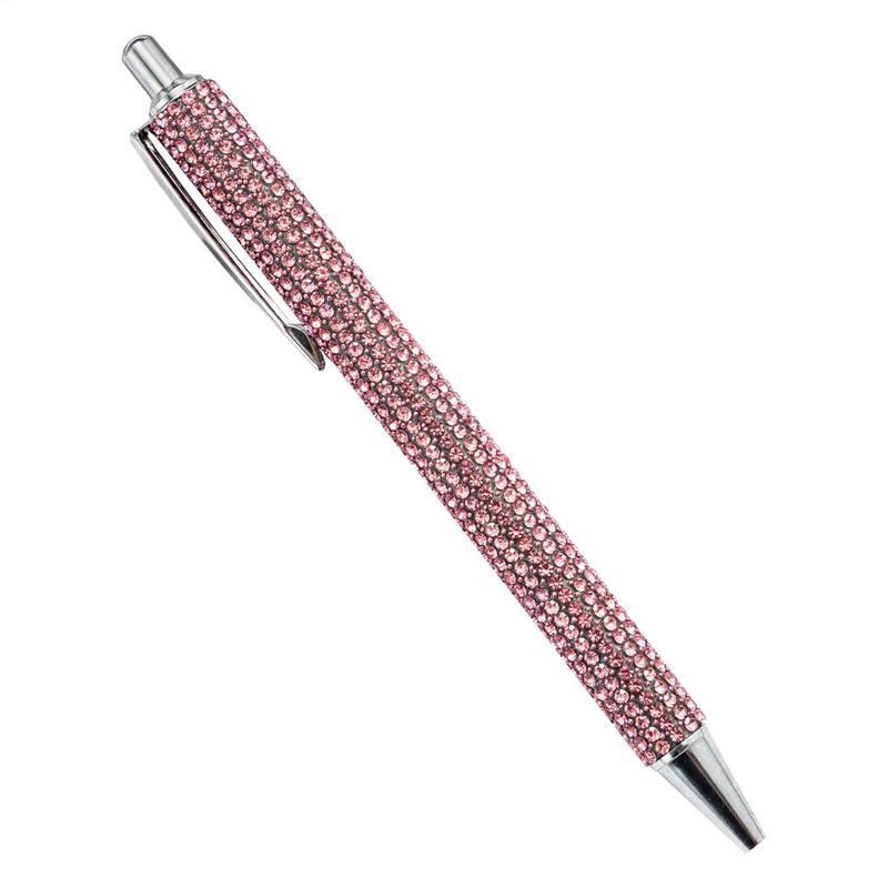 Fine 1.0mm Gel Pen Rhinestone Ballpoint Pen Rose Gold Luxury Pen Sparkly Crystal Writing Pen Student School Office Stationery
