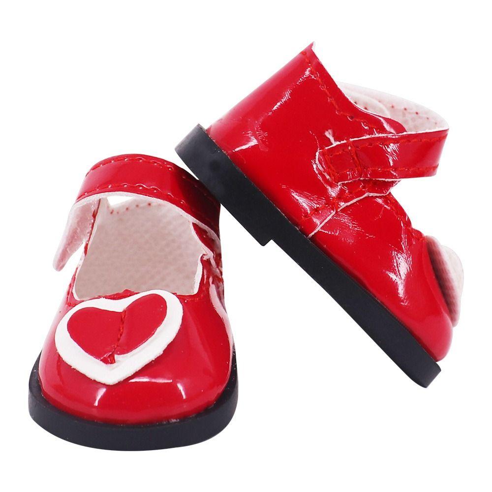 5CM Mini Doll Leather Boots Shoes Doll Butterfly Princess Shoes 20cm Cotton Doll Shoe  Kids Gifts