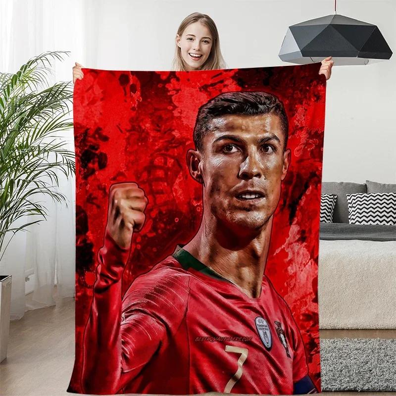 Fleece Blanket Sofa Winter Warm C-Cristiano Ronaldo Knee Bed Camping Flannel Fluffy Soft Blankets King Size Microfiber Bedding