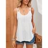 Vest Fashion Casual Lace Up Wavy Sleeveless Pullover