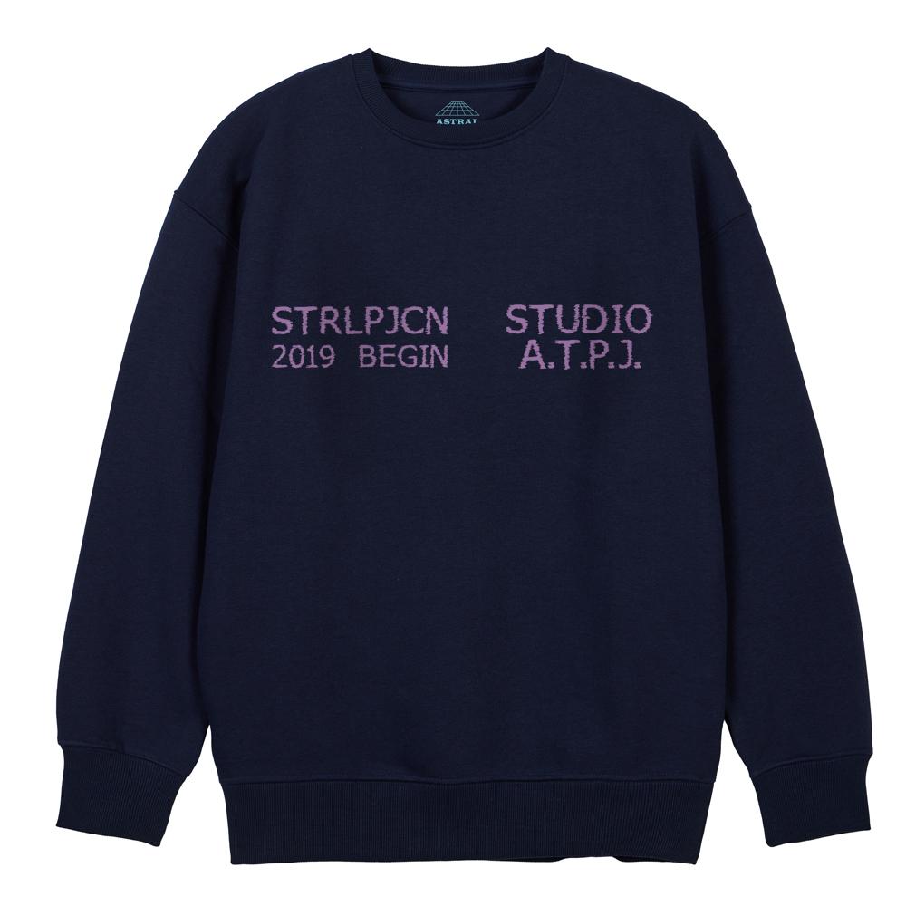 ASTRAL PROJECTION Ap Studio Begin Loose Fit Sweatshirt_Navy