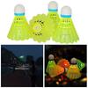 4Pcs Nylon LED Badminton Shuttlecocks Badminton Indoor Outdoor Sport Training Badminton for Ball Training Game Tool Kits