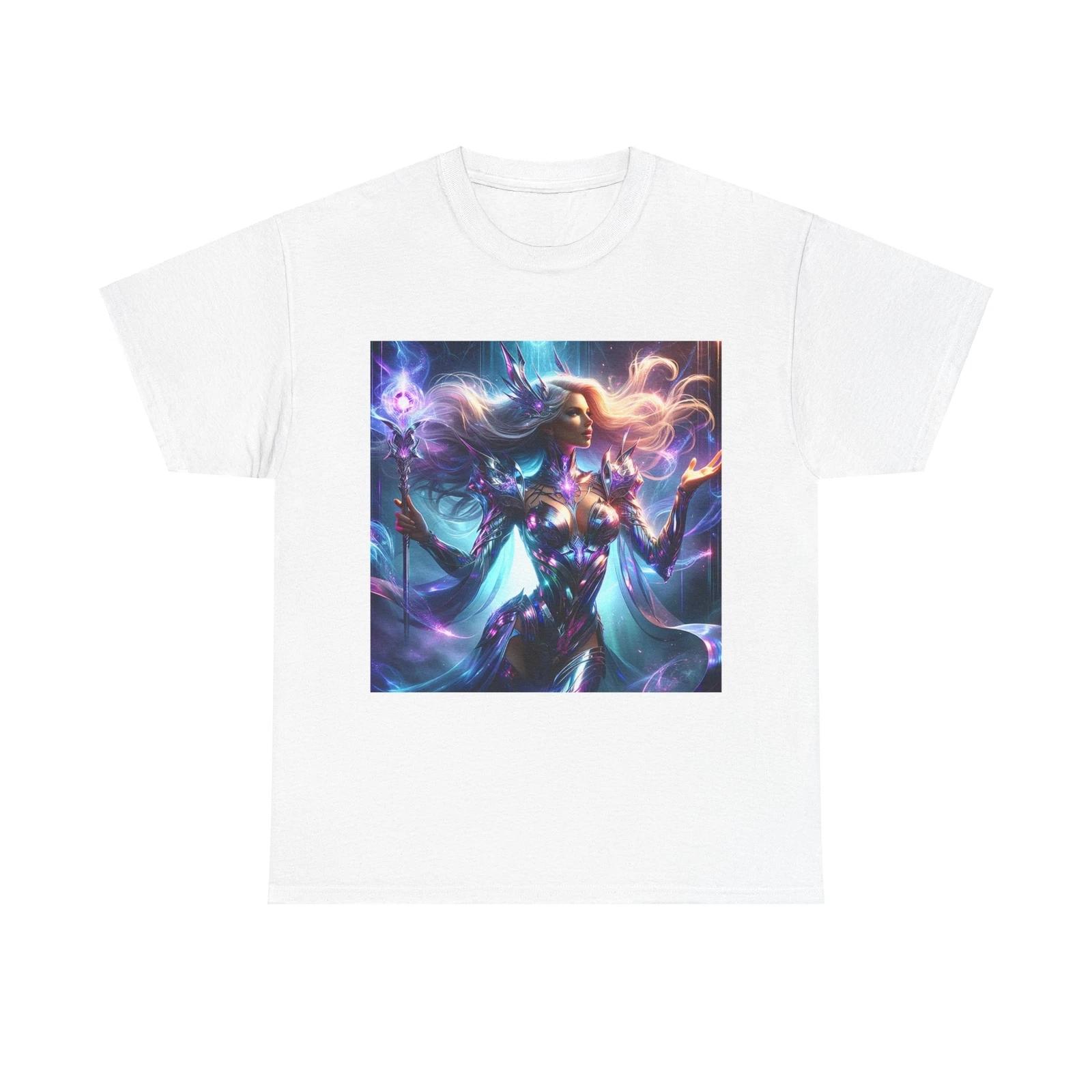 Unisex Adult T Shirt Iridescent Sorceress Armor Clad Mystic 2XL