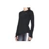 Under Armour Solid Logo Print Crew Neck Pullover Sports Casual Long Sleeve T-Shirt Women Tops Black 1281244-001