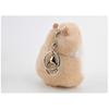 1PCS Cute Hamster Plush Keychain Stuffed Animals Keyring Charm Handbag Pendant(brown)