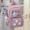 Schoolbag High Value Fresh Transparent Cute Girl Backpack Junior High School College Student Schoolbag Casual Versatile Travel Backpack