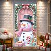 Winter Background Red Berries Holiday Display Xmas Display Pink Bow Christmas Backdrop For Home Decor Festive Gathering Holiday