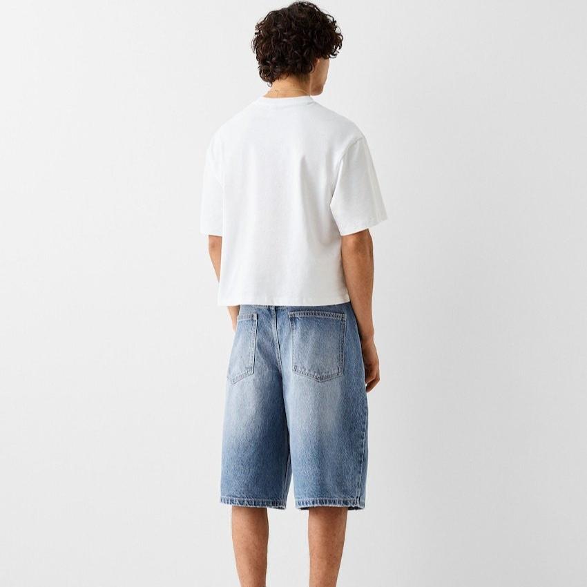 European and American Spring and Summer Versatile Fashion Men's Denim Shorts